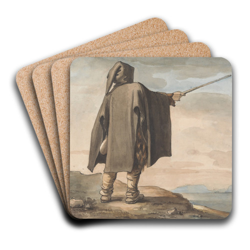 A Peasant of Mount Erix by Henry Tresham Art Drink Coaster set