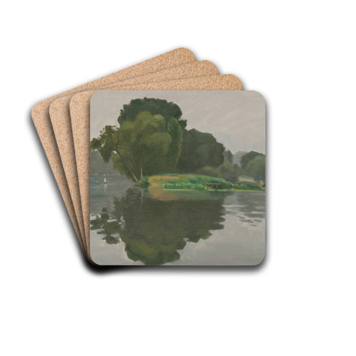 L'le, Poissy by Albert Marquet Drink Coasters - set of 4