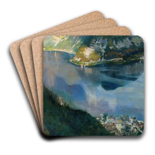 Hallsttter See by Richard Harlfinger Art Drink Coaster set