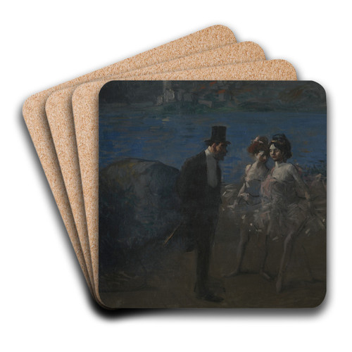 Dancers by Jean-Louis Forain Art Drink Coaster set