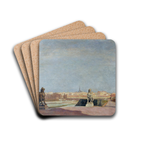 Blick vom Belvedere auf Wien by Anton Hans Karlinsky Drink Coasters - set of 4
