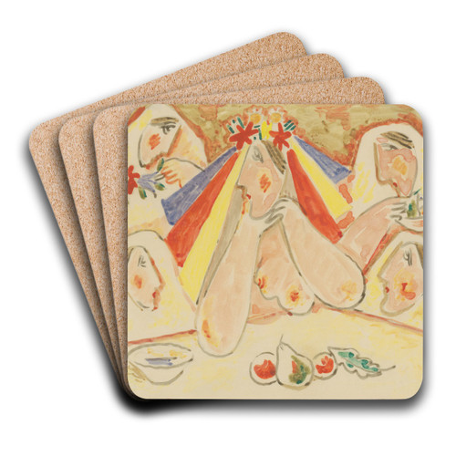 The bride by Mikul Galanda Art Drink Coaster set The bride by Mikul Galanda Art Drink Coaster set
