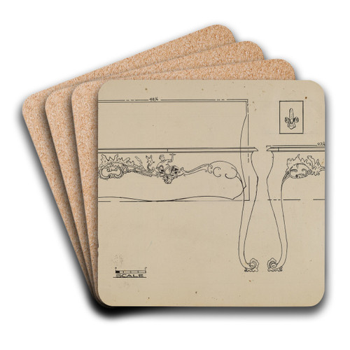 Pier Table by John Garay Art Drink Coaster set