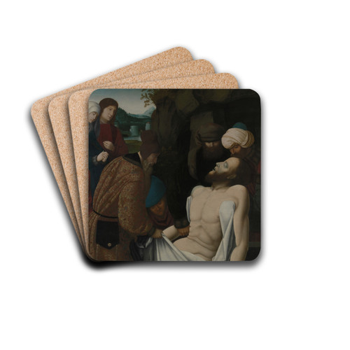 The Entombment by Master of the Mansi Magdalen Drink Coasters - set of 4