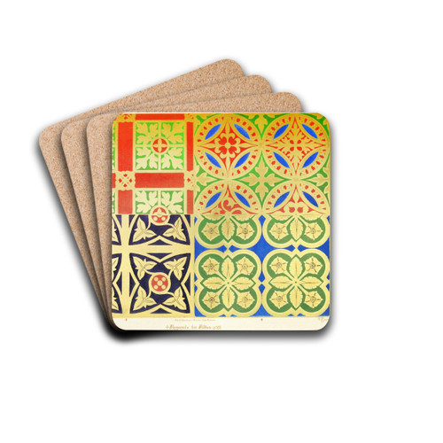 Apparels for Albes. 4 by Augustus Pugin Drink Coasters - set of 4