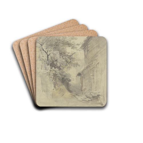 Durchgang zwischen zwei Husern by Anton Burger Drink Coasters - set of 4