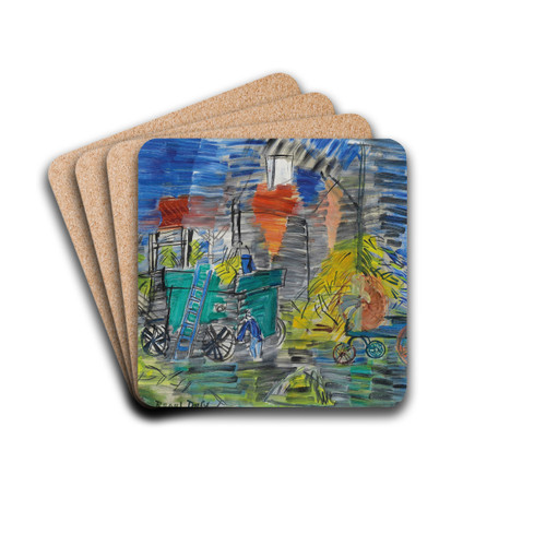 Le dpiquage bleu by Raoul Dufy Drink Coasters - set of 4