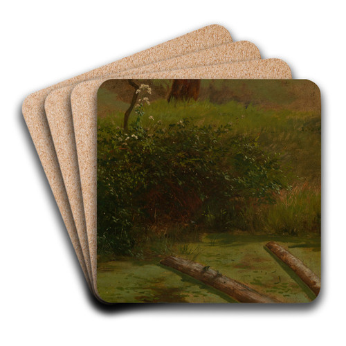 Blhender Schierling by Gustav Osterroht Art Drink Coaster set