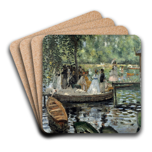 La Grenouillre by Pierre-Auguste Renoir Art Drink Coaster set