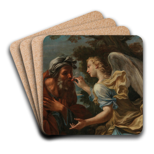 The Prophet Isaiah by North Italian School Art Drink Coaster set