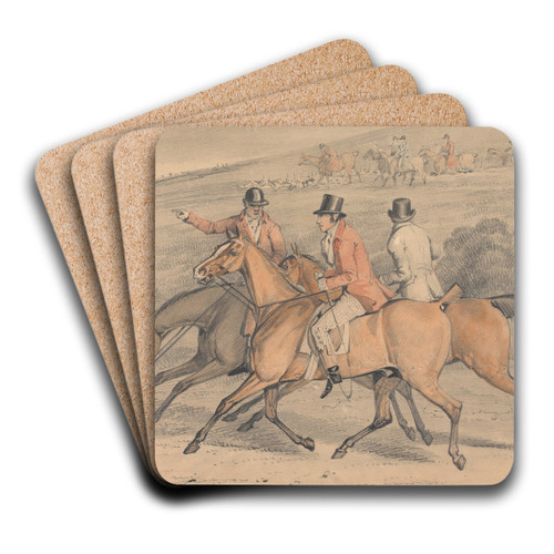 Foxhunting; Going to Draw Cover... by Samuel Alken Art Drink Coaster set Foxhunting; Going to Draw Cover... by Samuel Alken Art Drink Coaster set