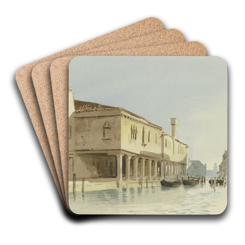Channel section in Murano by Carl Theodor Reiffenstein Art Drink Coaster set