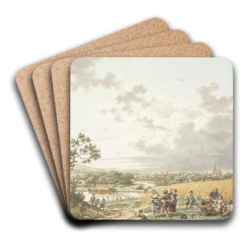 Zomer, middag en lucht by Jacob Cats Art Drink Coaster set Zomer, middag en lucht by Jacob Cats Art Drink Coaster set