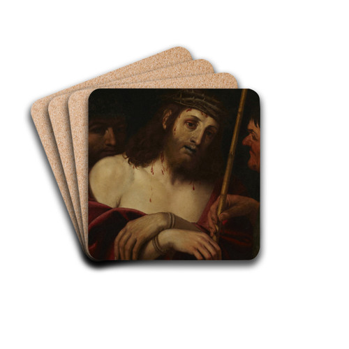 The Mocking of Christ by Domenichino Drink Coasters - set of 4