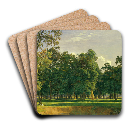 Prater Landscape by Ferdinand Georg Waldmller Art Drink Coaster set
