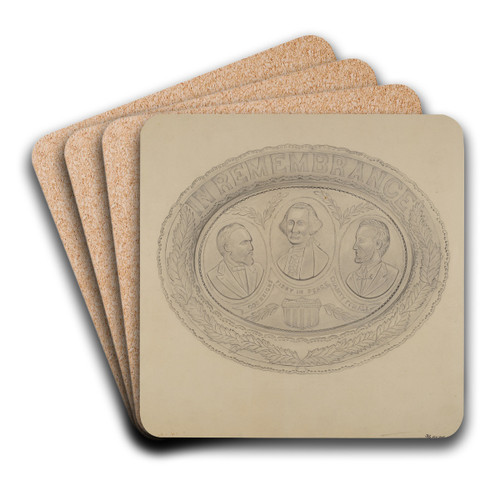 Platter by Paul Ward Art Drink Coaster set Platter by Paul Ward Art Drink Coaster set