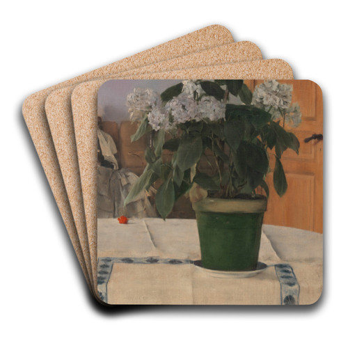 Hortensia by Fernand Khnopff Art Drink Coaster set