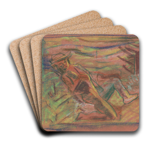 Highwayman by Arnold Peter Weisz-Kubnan Art Drink Coaster set
