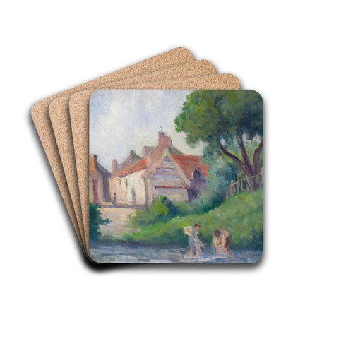 Pecquigny by Maximilien Luce Drink Coasters - set of 4