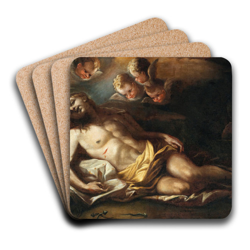 The Deposition by Neapolitan School Art Drink Coaster set