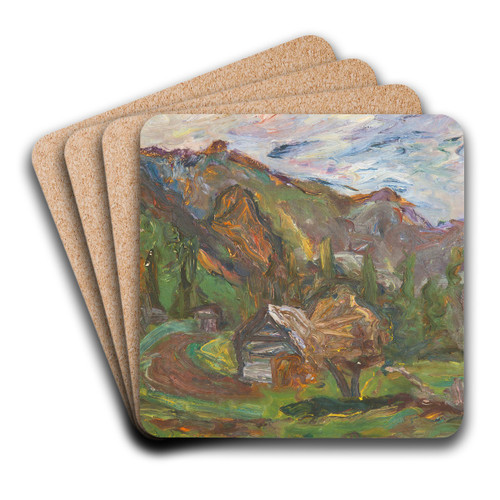 View Of Altai by Aleksandrs Drvi Art Drink Coaster set View Of Altai by Aleksandrs Drvi Art Drink Coaster set