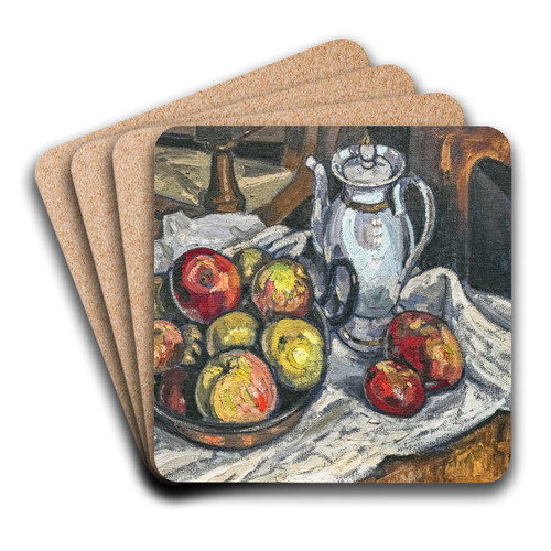Still life with apples by Georges Gaudion Art Drink Coaster set Still life with apples by Georges Gaudion Art Drink Coaster set