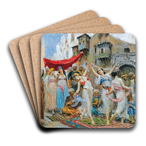 The Slave Market by Fabio Fabbi Art Drink Coaster set The Slave Market by Fabio Fabbi Art Drink Coaster set