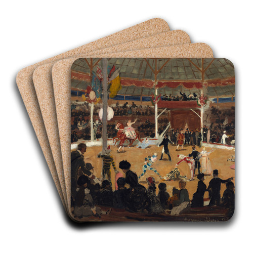 The Circus by Suzanne Valadon Art Drink Coaster set The Circus by Suzanne Valadon Art Drink Coaster set