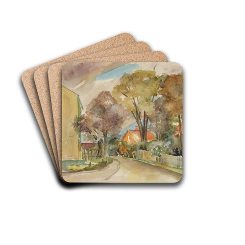 Herbststrae by Anny Dollschein Drink Coasters - set of 4