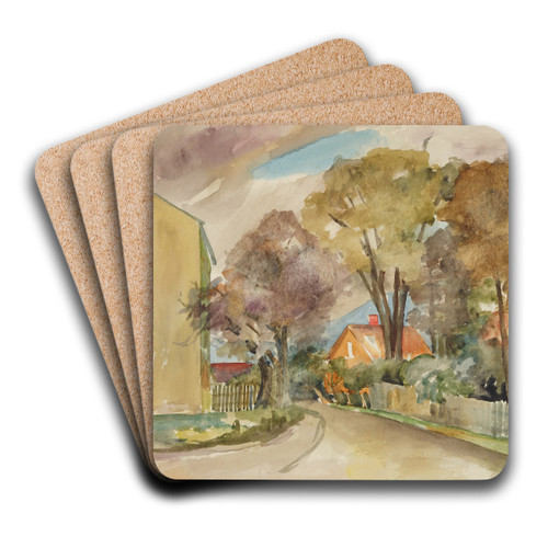 Herbststrae by Anny Dollschein Art Drink Coaster set