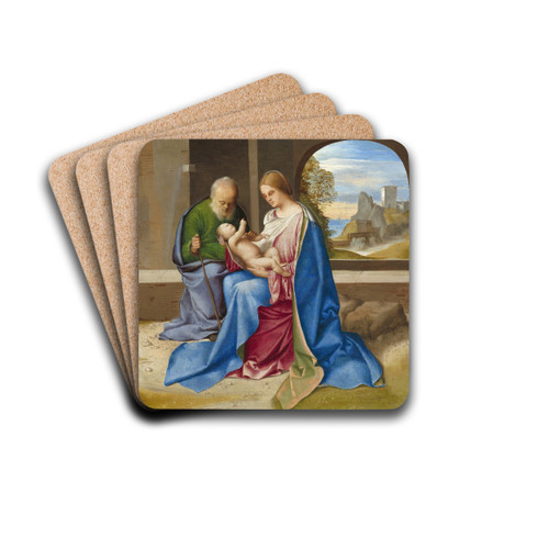 The Holy Family by Giorgione Drink Coasters - set of 4