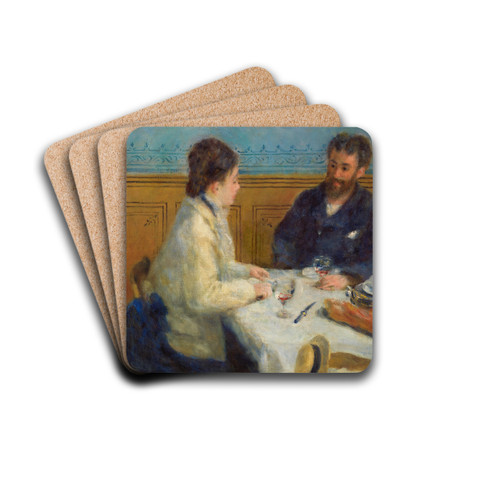 Luncheon (Le Djeuner) by Pierre-Auguste Renoir Drink Coasters - set of 4