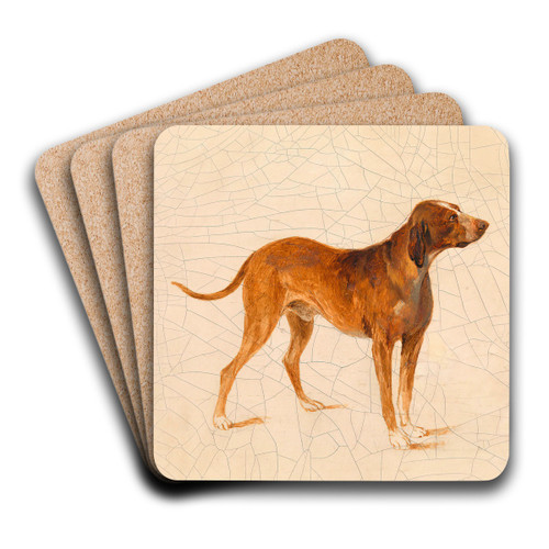 Jagdhund by Adalbert Stifter Art Drink Coaster set Jagdhund by Adalbert Stifter Art Drink Coaster set