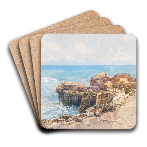 Seacoast by Fritz Lach Art Drink Coaster set