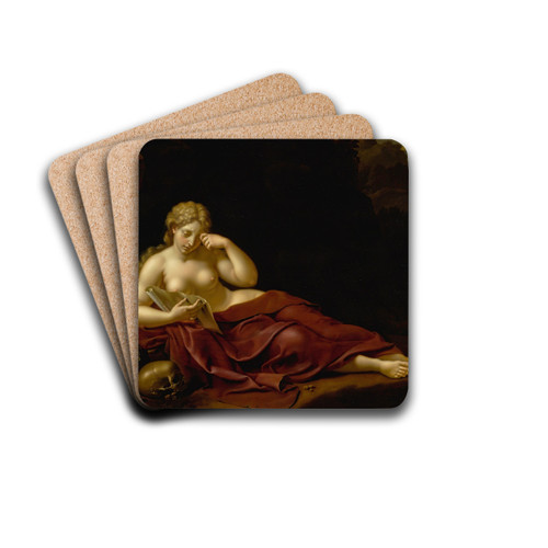 Penitent Magdalene by Bartholomeus Douven Drink Coasters - set of 4