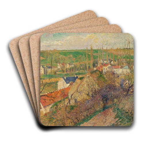Vue Sur Le Village D'osny by Camille Pissarro Art Drink Coaster set
