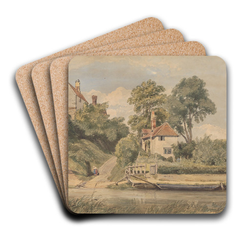 Landscape by Thomas Churchyard Art Drink Coaster set