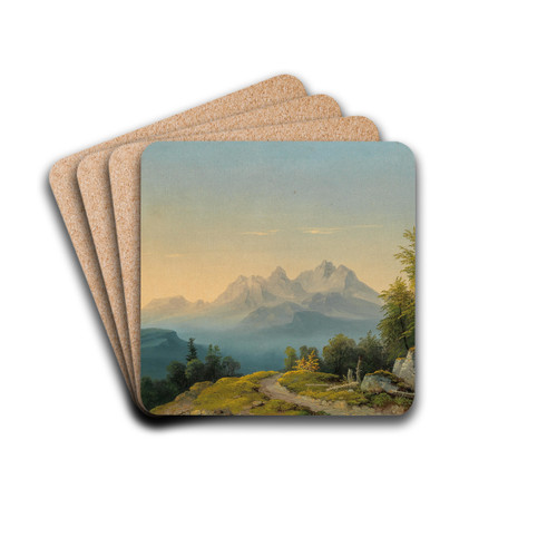 A View of Triglav by Markus Pernhart Drink Coasters - set of 4 A View of Triglav by Markus Pernhart Drink Coasters - set of 4