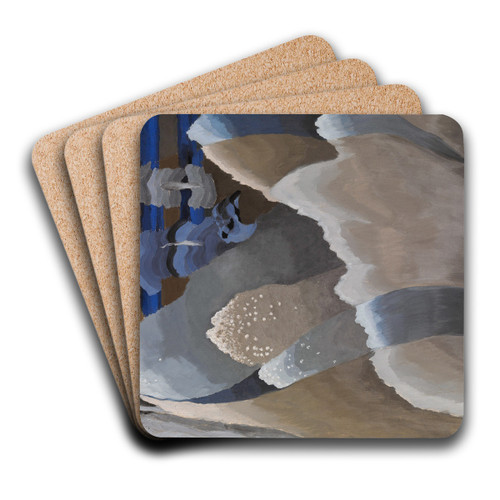 Reaching Waves by Arthur Dove Art Drink Coaster set