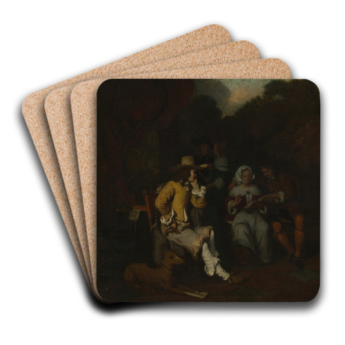 A Musical Party by Gerbrand van den Eeckhout Art Drink Coaster set