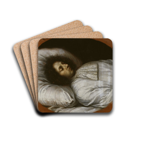Karl XI on his deathbed by David Klcker Ehrenstrahl Drink Coasters - set of 4