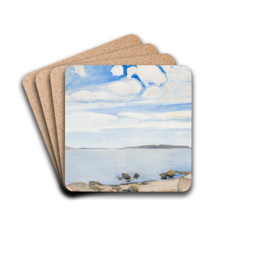 Landscape in Finland by Konrad Krzyanowski Drink Coasters - set of 4