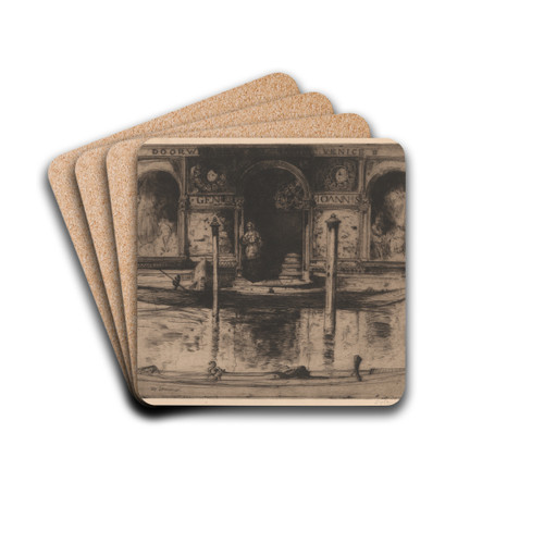 The Palace Doorway by David Young Cameron Drink Coasters - set of 4