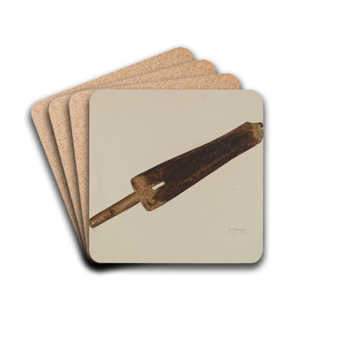 Hide Stretcher by George Bobholz Drink Coasters - set of 4