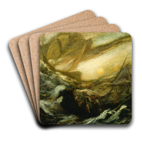 Flying Dutchman by Albert Pinkham Ryder Art Drink Coaster set Flying Dutchman by Albert Pinkham Ryder Art Drink Coaster set