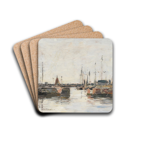 Le sas  Trouville by Eugne Boudin Drink Coasters - set of 4