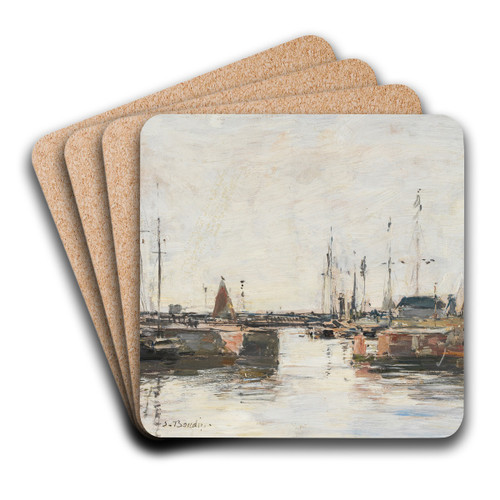 Le sas  Trouville by Eugne Boudin Art Drink Coaster set
