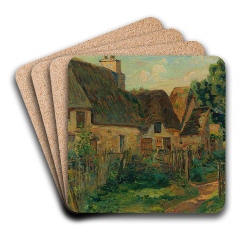 Paysage D'le De France by Armand Guillaumin Art Drink Coaster set