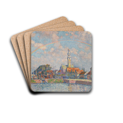 L'Arc-en-ciel  Veere by Theo van Rysselberghe Drink Coasters - set of 4