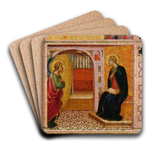 The Annunciation by Tommaso Del Mazza Art Drink Coaster set